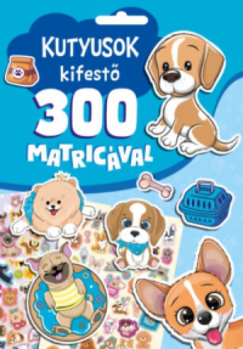  - Kutyusok kifestő 300 matricával