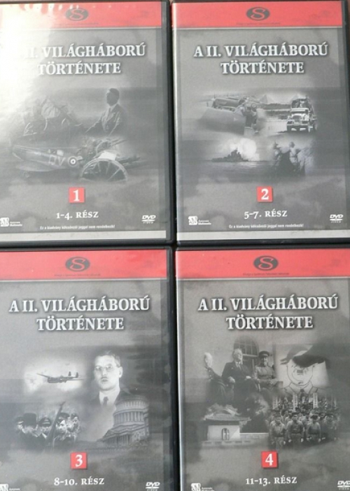 Matthew Hall - A II. Világháború története 1-4. (1-13. rész) (4 DVD) *Antikvár-Kiváló állapotú*