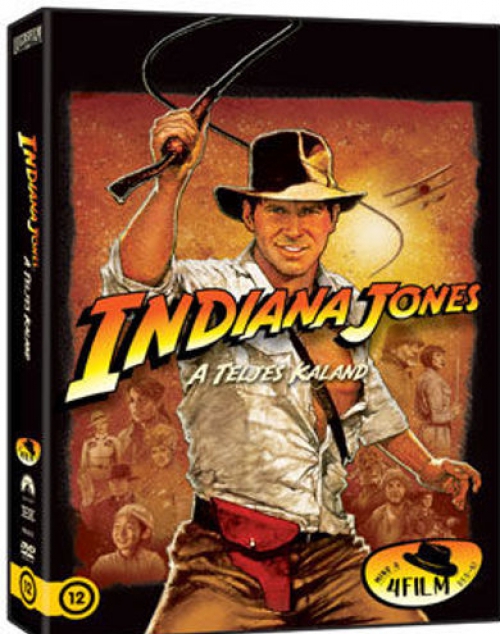 Steven Spielberg - Indiana Jones kalandjai *Tetralógia 1-4.*  (4 DVD) *Antikvár-Kiváló állapotú* *Díszdobozos kiadás*
