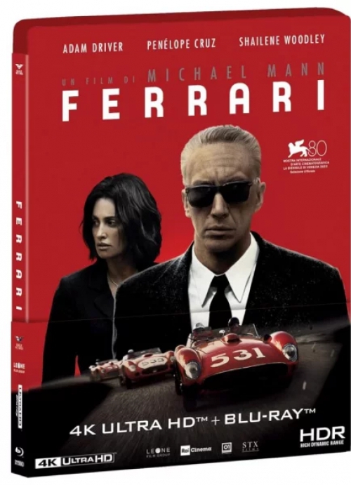 Michael Mann - Ferrari (4K UHD Blu-ray + BD) *A mozifilm* *Import-Angol hangot és Angol feliratot tartalmaz*