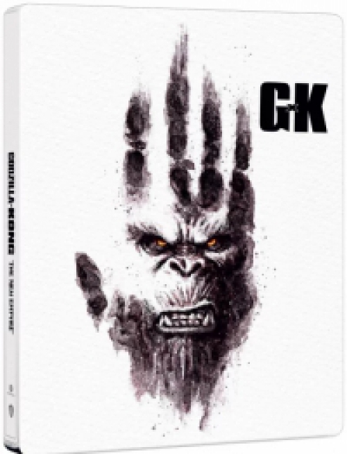 Adam Wingard - Godzilla x Kong: Az új birodalom (4K UHD Blu-ray + 2 Blu-ray Steelbook  *White - GK* Fehér * *Import-Angol hangot és Angol feliratot tartalmaz*
