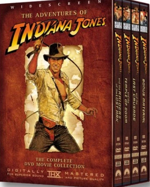Steven Spielberg - Indiana Jones gyűjtemény (1-3. rész + Bónusz lemez) (4 DVD) *Különleges-Díszdobozos kiadás* *Antikvár-Kiváló állapotú*