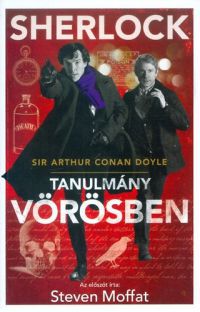 Arthur Conan Doyle - Sherlock: Tanulmány vörösben (Filmes borító)