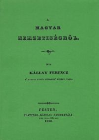 Kállay Ferenc - A magyar nemzetiségről
