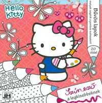  - Hello Kitty - csillám színező 20x20 *RJM Hungary*