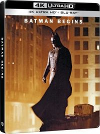 Christopher Nolan - Batman Kezdődik (4K UHD + 2 Blu-ray) - limitált, fémdobozos változat (steelbook)