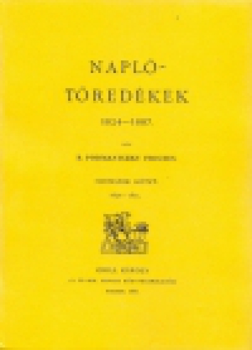 Naplótöredékek 1824-1887.