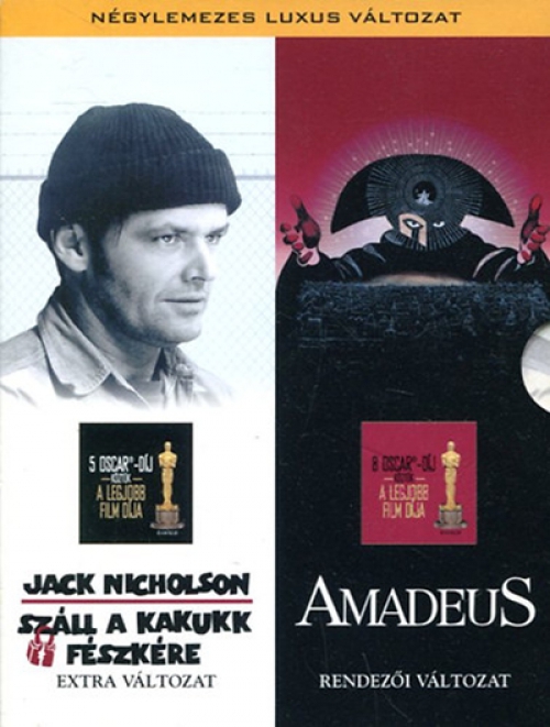Milos Forman - Jack Nicholson - Száll a kakukk fészkére / Amadeus (4 DVD) *Négylemezes luxus változat)* - *Antikvár - Kiváló állapotú*