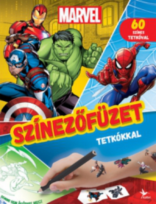  - Színezőfüzet tetkókkal - Marvel