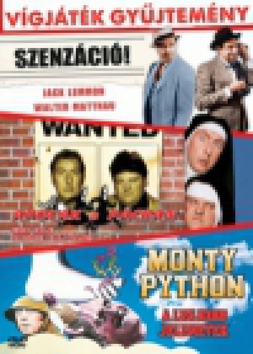 Vígjáték gyűjtemény -  Szenzáció! / Apócák a pácban / Monty Python: A legjobb jelenetek (3 DVD) *Díszdobozos - Antikvár - Kiváló állapotú*